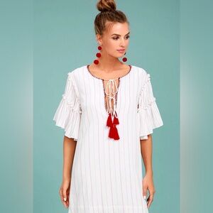 Anthropologie - Ira Tasseled Mini Dress